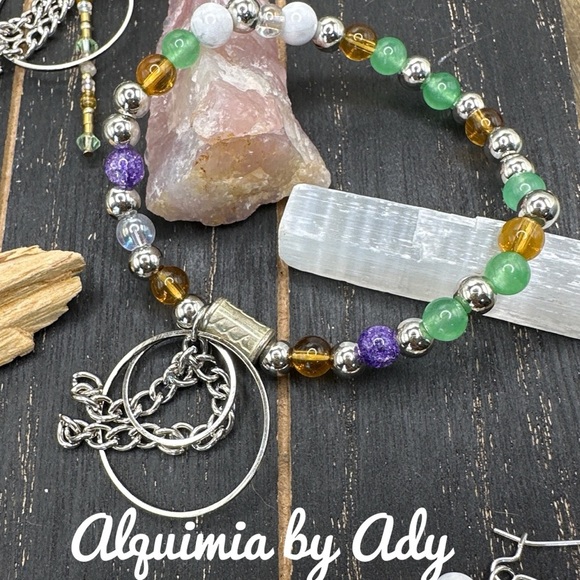 Alquimia by Ady Green and Purple Beaded Bracelet - Picture 1 of 5